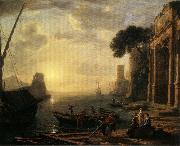 Claude Lorrain Morning in the Harbor oil painting picture wholesale